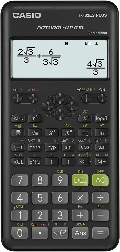 Mokslinis skaičiuotuvas CASIO FX-82ES PLUS II, 80 x 162 x 13.8 mm