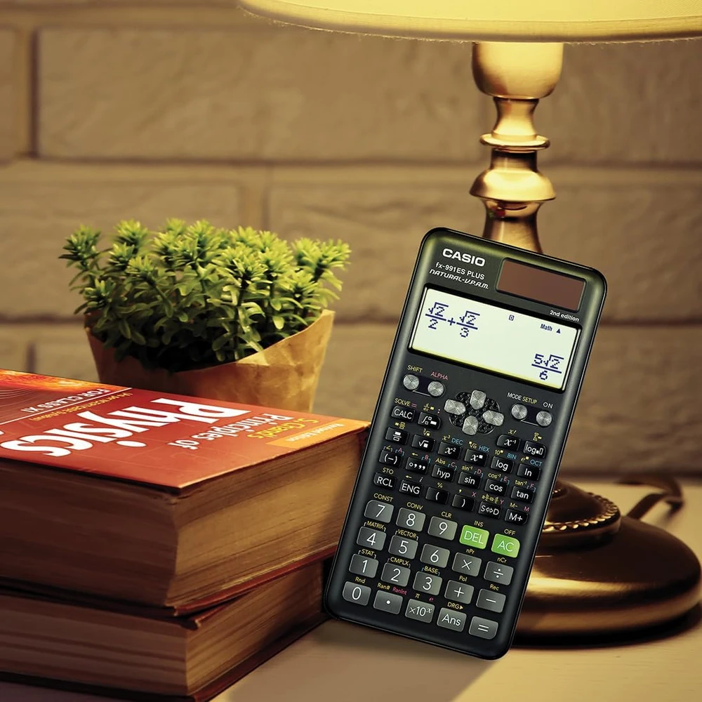 Casio mokslinis skaičiuotuvas su 417 funkcijomis ir natūraliu LCD ekranu, FX-991ES PLUS 2nd edition