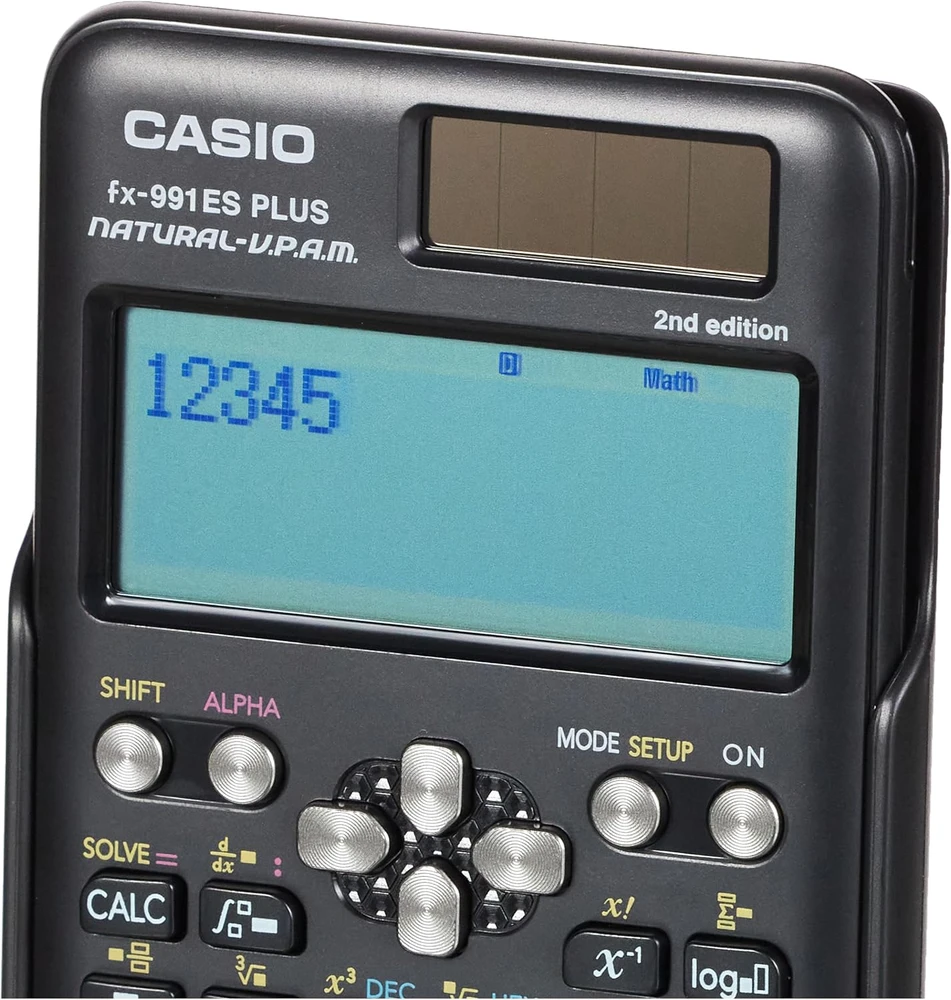 Casio mokslinis skaičiuotuvas su 417 funkcijomis ir natūraliu LCD ekranu, FX-991ES PLUS 2nd edition