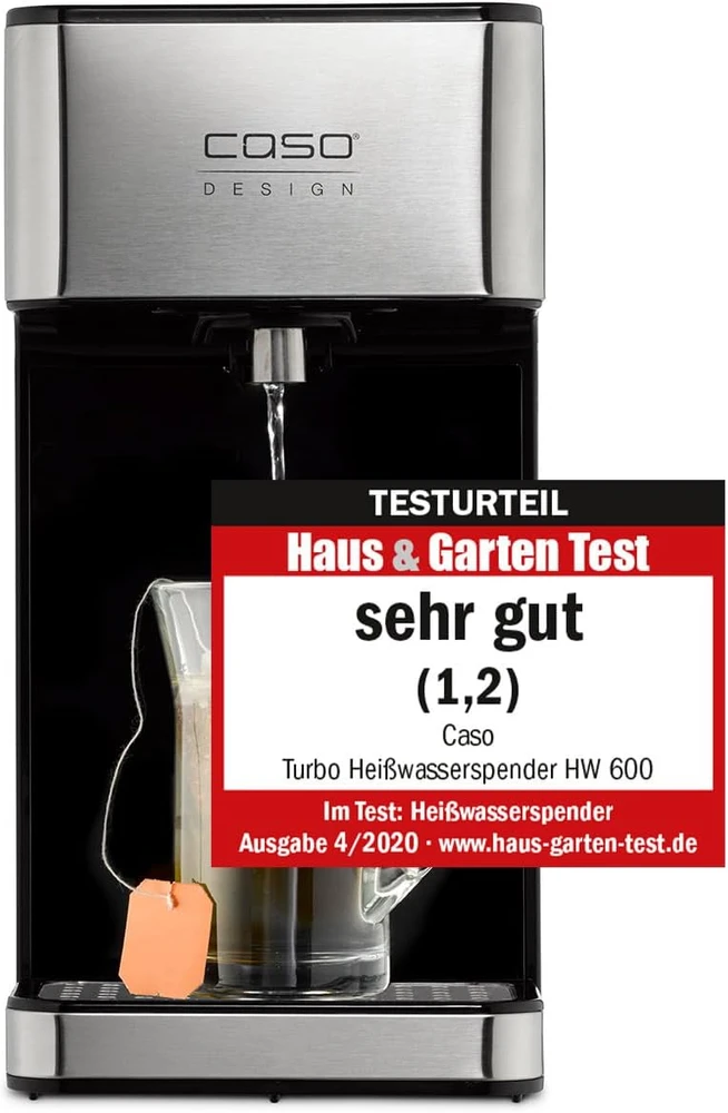 Karšto vandens dispenseris Caso HW 600 Turbo, 2600 W, 2.7 L, Nerūdijantis plienas