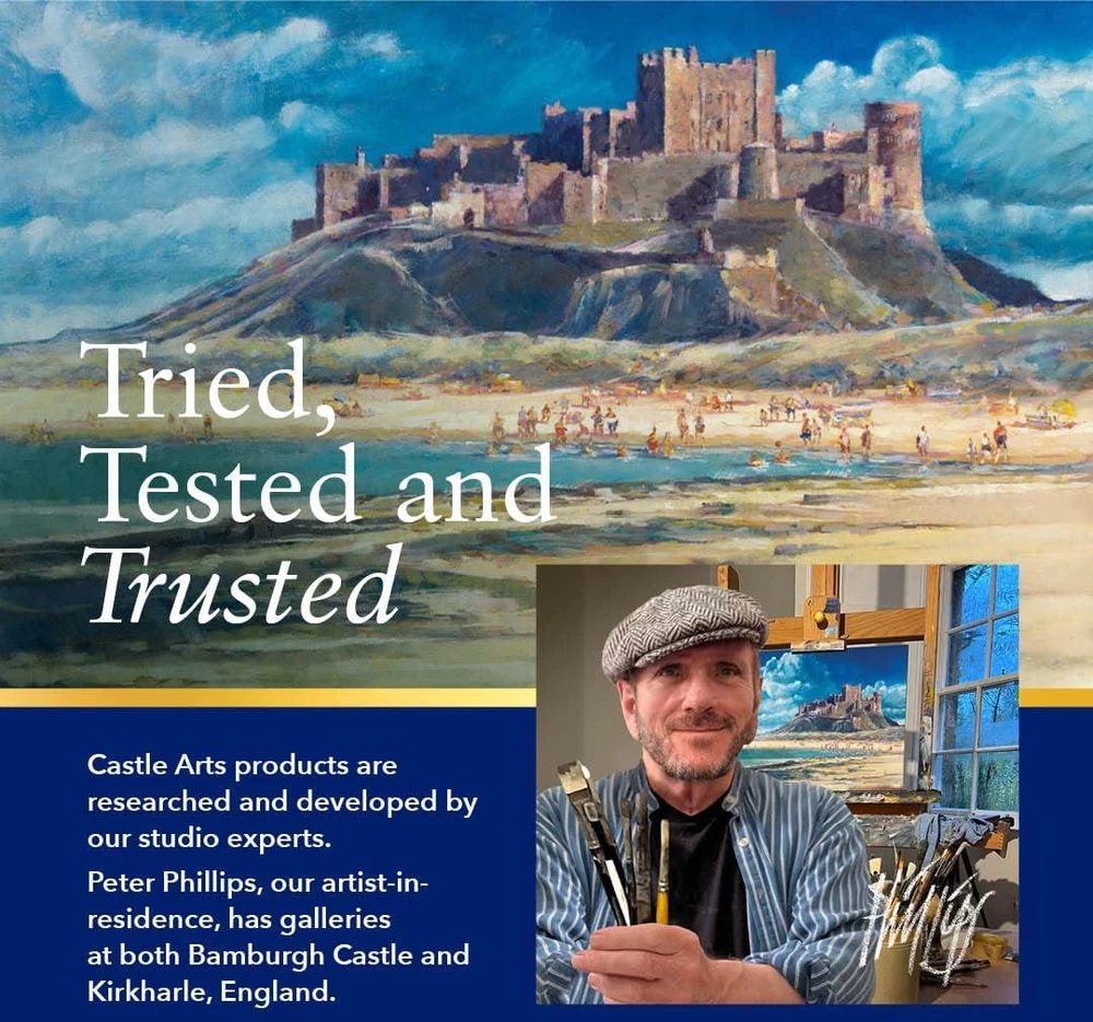 Castle Art Supplies 72 spalvotų aliejinių pieštukų rinkinys aukšto standarto su metaline dėžute