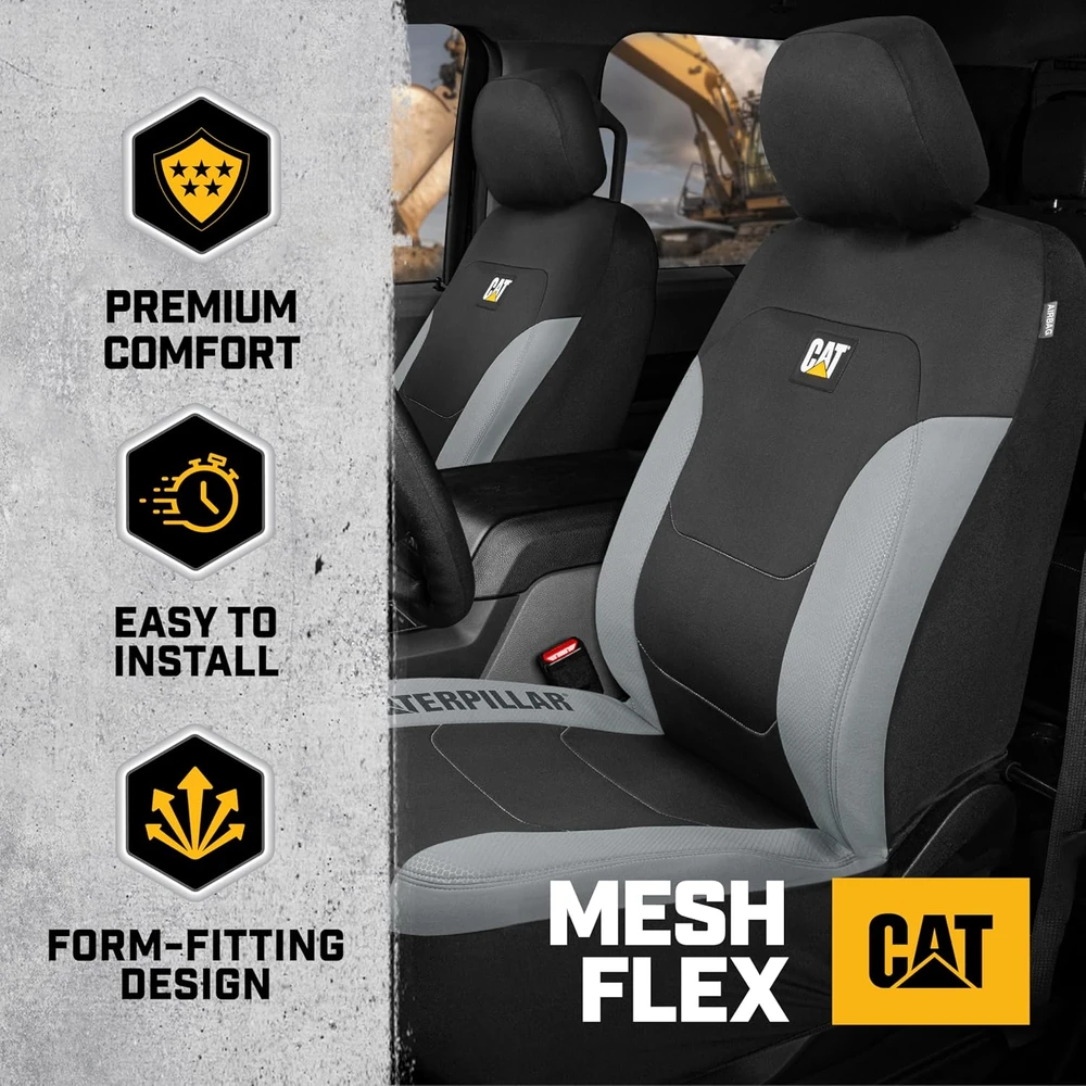 CAT FlexFit universalių priekinių automobilio sėdynių užvalkalų rinkinys, 2 vnt., CASC-2274-GR