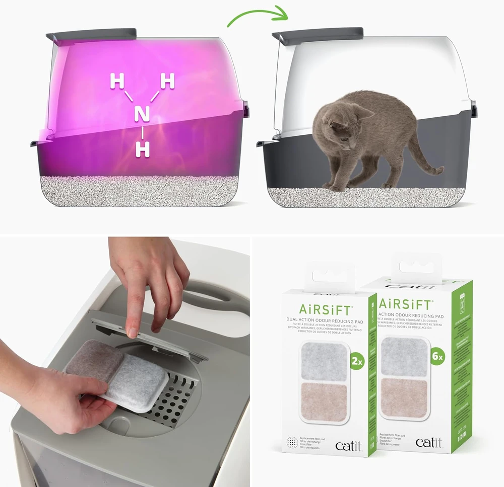 Catit uždara kačių kraiko dėžė su anglies filtru 57 x 39 x 46.5 cm 50702