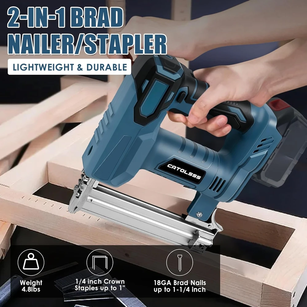 Catolsss akumuliatorinis vinių ir kabučių pistoletas, 18 V, 100 W, 2 režimai, 18G, be akumuliatoriaus, FTA0115-MKLB