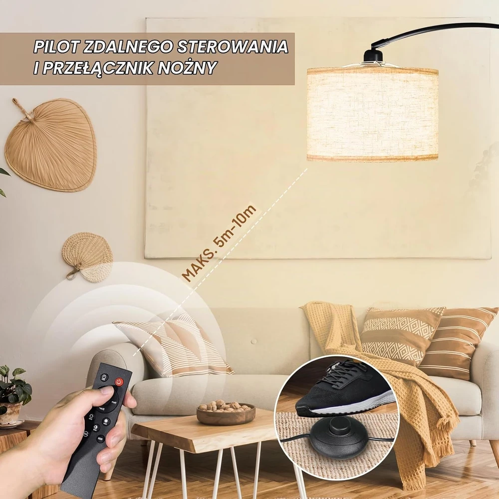 CCLIFE reguliuojamo aukščio LED grindų lempa E27 60 W, 2700–6000 K, DBGLT003A0000beg