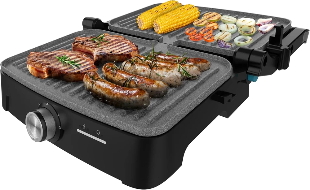 Cecotec elektrinis grilis Rock'nGrill 1500 Full Open, 1500 W, 180° atidarymas, A01_EU01_117515
