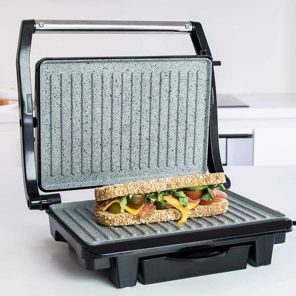 Cecotec elektrinis kontaktinis grilis Rock'nGrill 1000 W, akmens danga, reguliuojama plokštė