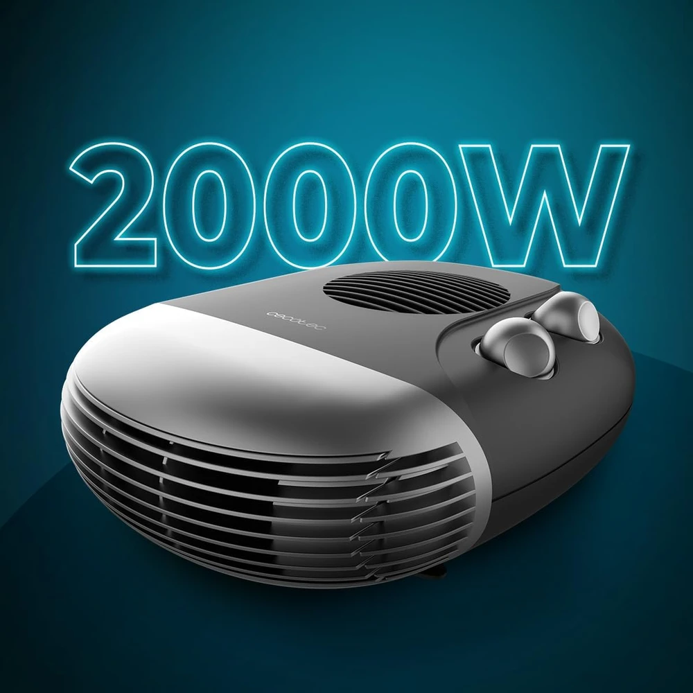 Cecotec elektrinis termoventiliatorius ReadyWarm Horizon 2000 W, 3 darbo režimai, 09320
