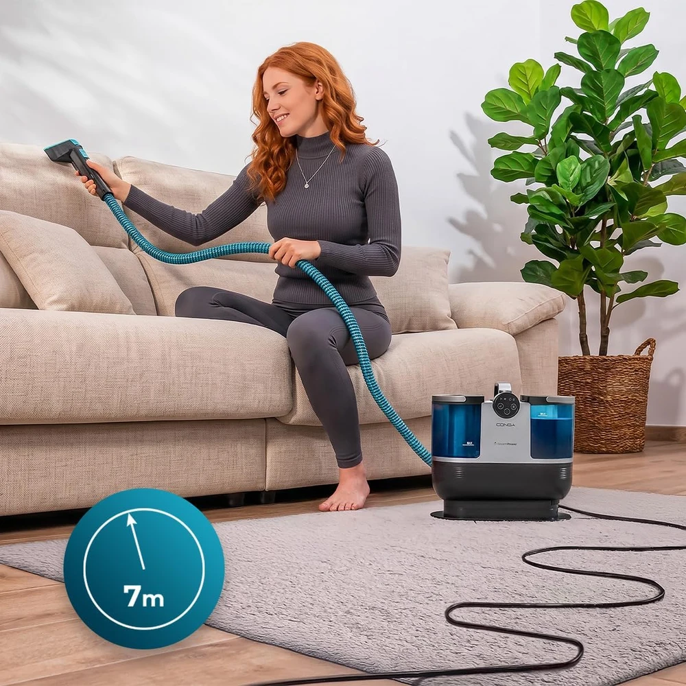 Cecotec garinis kilimų ir apmušalų valytuvas 1700 W Conga 7000 Carpet&Spot Clean Steam XXL Neo