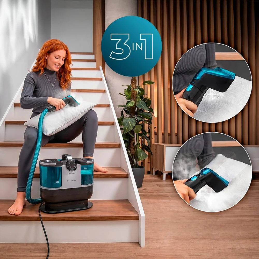 Cecotec garinis kilimų ir apmušalų valytuvas 1700 W Conga 7000 Carpet&Spot Clean Steam XXL Neo