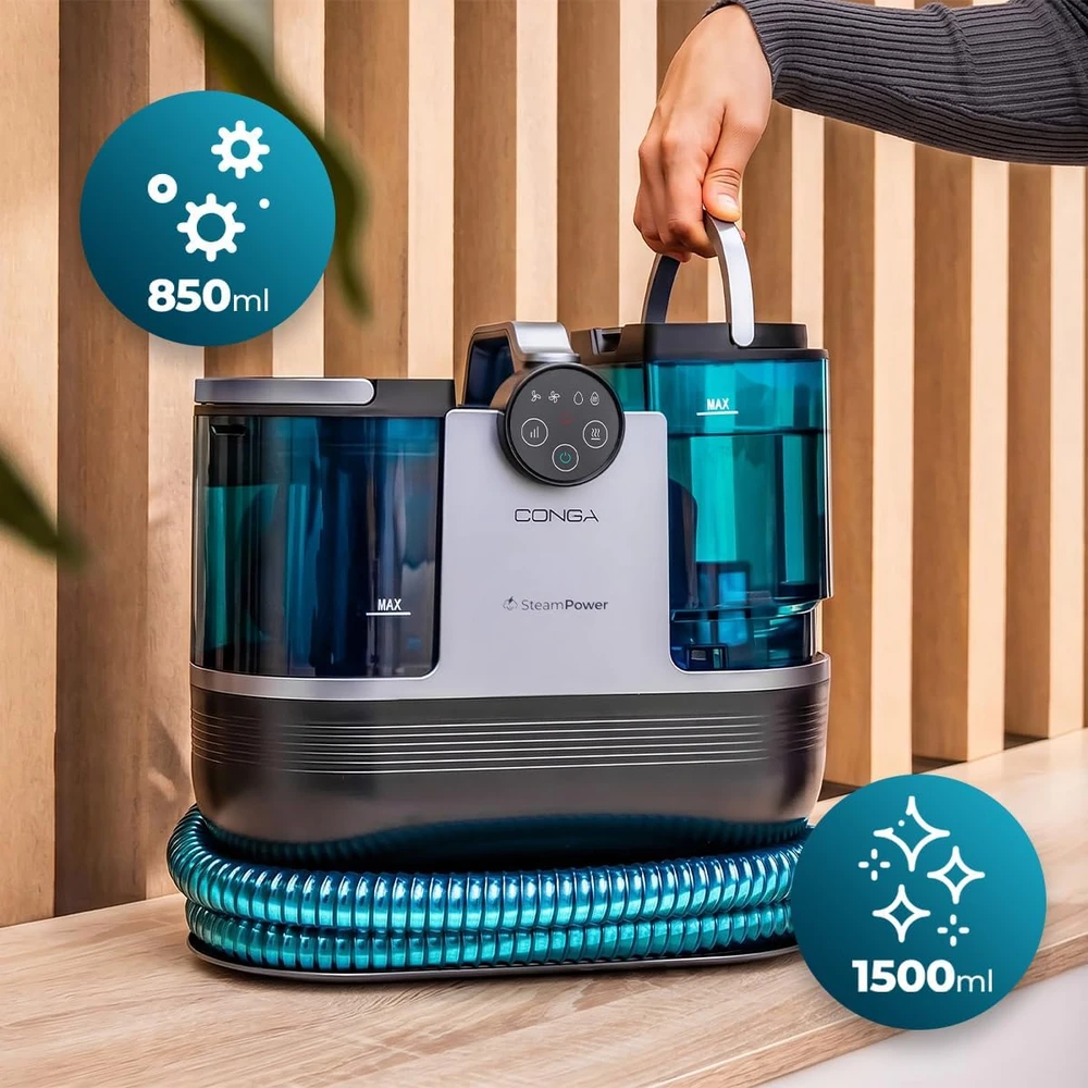 Cecotec garinis kilimų ir apmušalų valytuvas 1700 W Conga 7000 Carpet&Spot Clean Steam XXL Neo