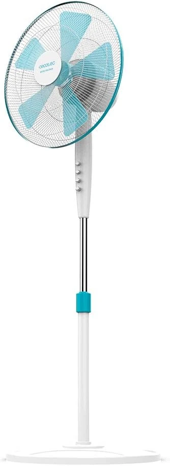 Ventiliatorius Cecotec EnergySilence 500 | Pedestal Fan | Stand Fan | 40 W | Diameter 40 cm | Greičių skaičius 3 | Oscillation | Baltas/Mėlyna
