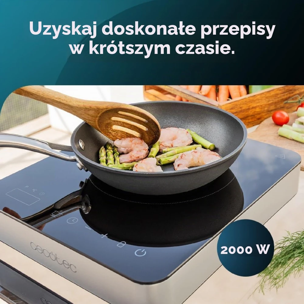 Cecotec Full Magma Single | Number of burners/cooking zones 1 | Touch | Induction | Juodas