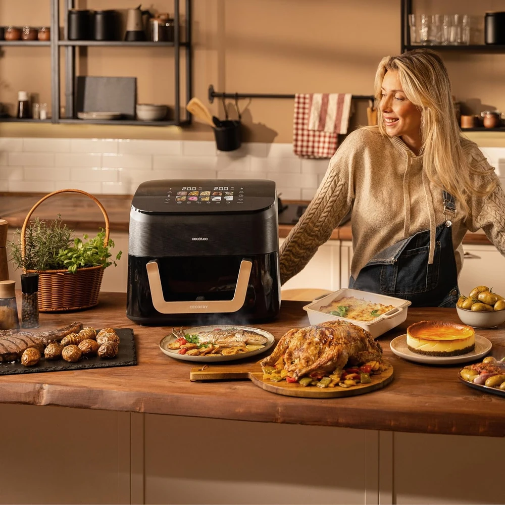 Cecotec karšto oro gruzdintuvė 11 l, 2900 W su trigubu griliumi A90_EU01_101138