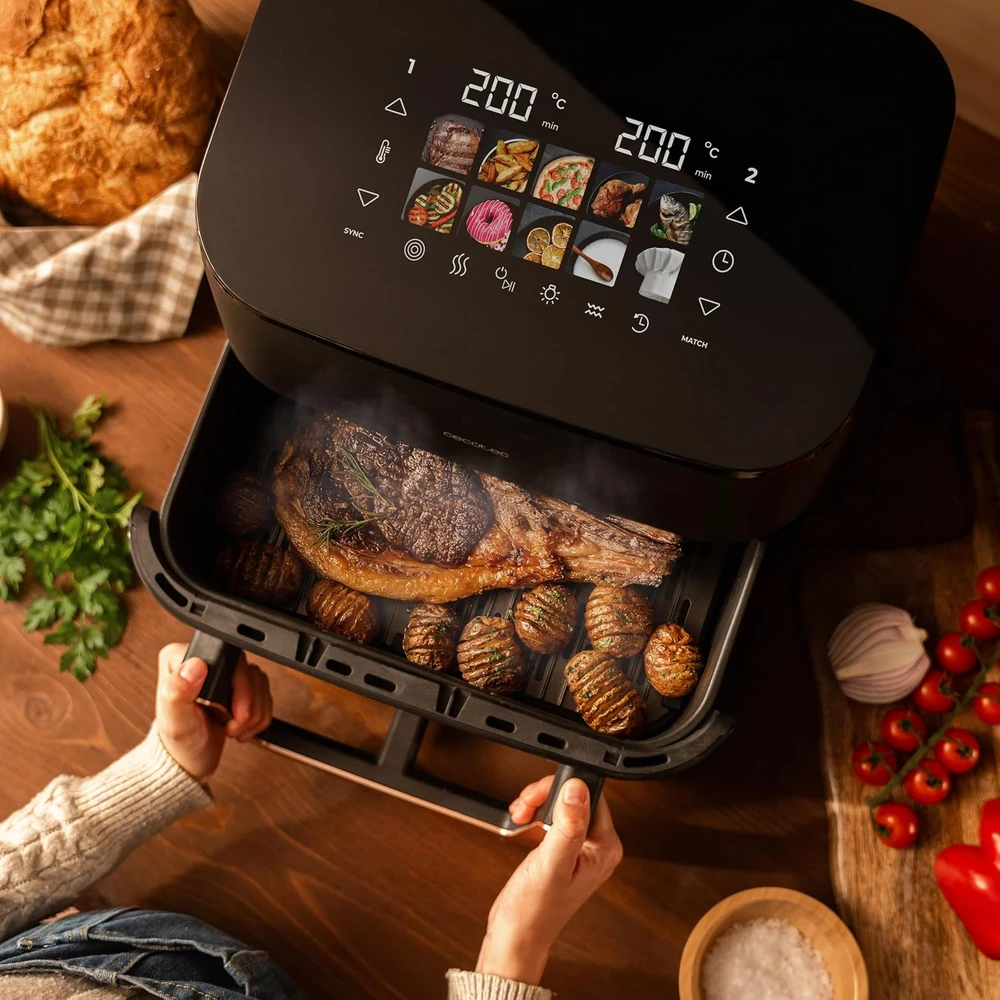 Cecotec karšto oro gruzdintuvė 11 l, 2900 W su trigubu griliumi A90_EU01_101138
