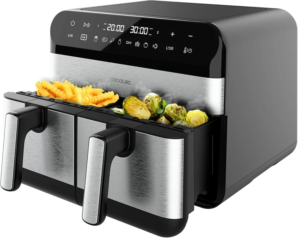 Cecotec oro gruzdintuvė | Cecofry Advance 9000 Nerūdijantis plienas | Galia 2800 W | Talpa 9 l