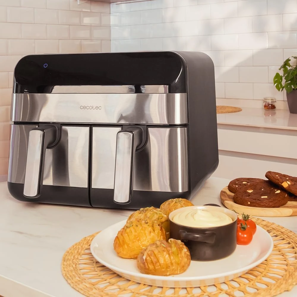 Cecotec oro gruzdintuvė | Cecofry Advance 9000 Nerūdijantis plienas | Galia 2800 W | Talpa 9 l