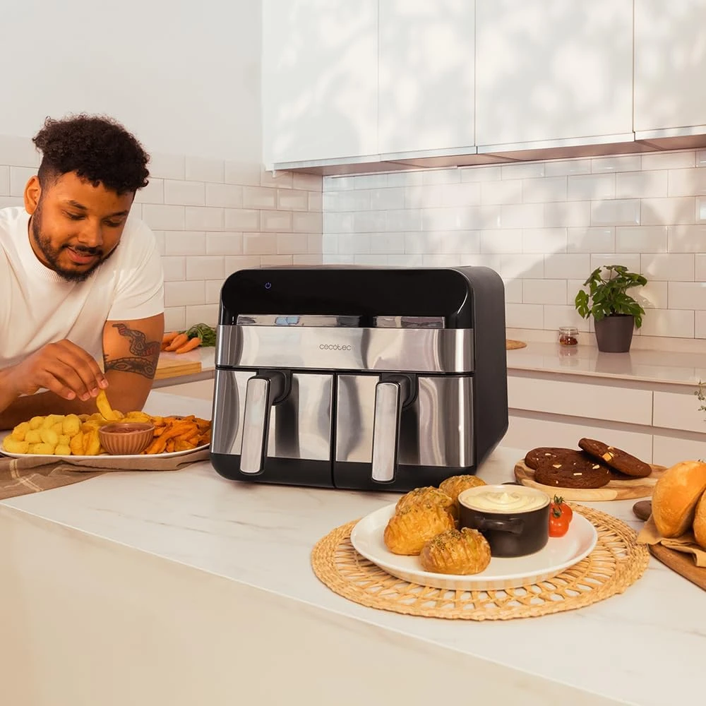 Cecotec oro gruzdintuvė | Cecofry Advance 9000 Nerūdijantis plienas | Galia 2800 W | Talpa 9 l