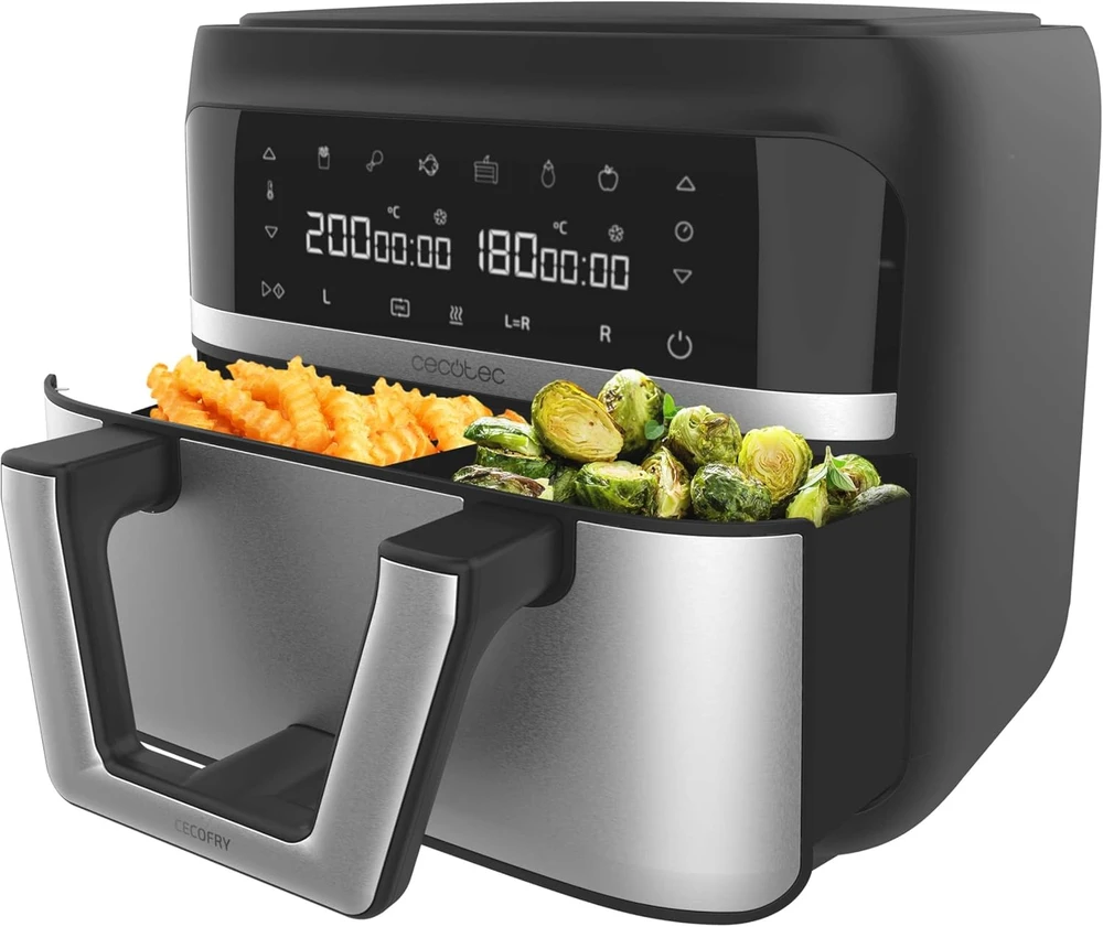 Cecotec karšto oro gruzdintuvė 9 l, 2850 W, dviejų zonų Dual 9000 A01_EU01_100149