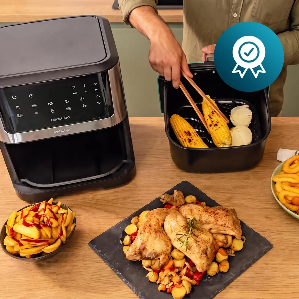Cecotec karšto oro gruzdintuvė Cecofry Supreme 8000 Hot, 8 l, 1800 W, jutiklinis valdymas