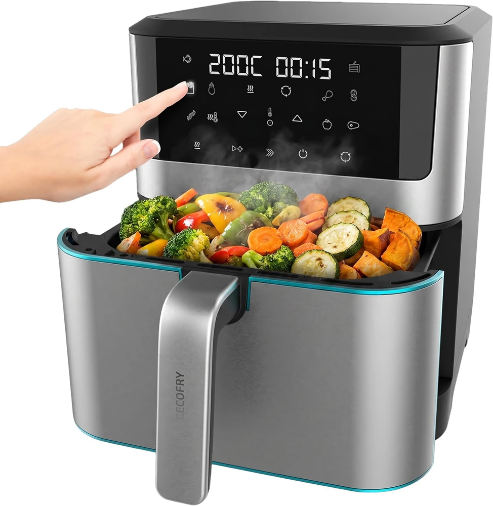 Cecotec karšto oro gruzdintuvė Cecofry Supreme 8000 Hot, 8 l, 1800 W, jutiklinis valdymas