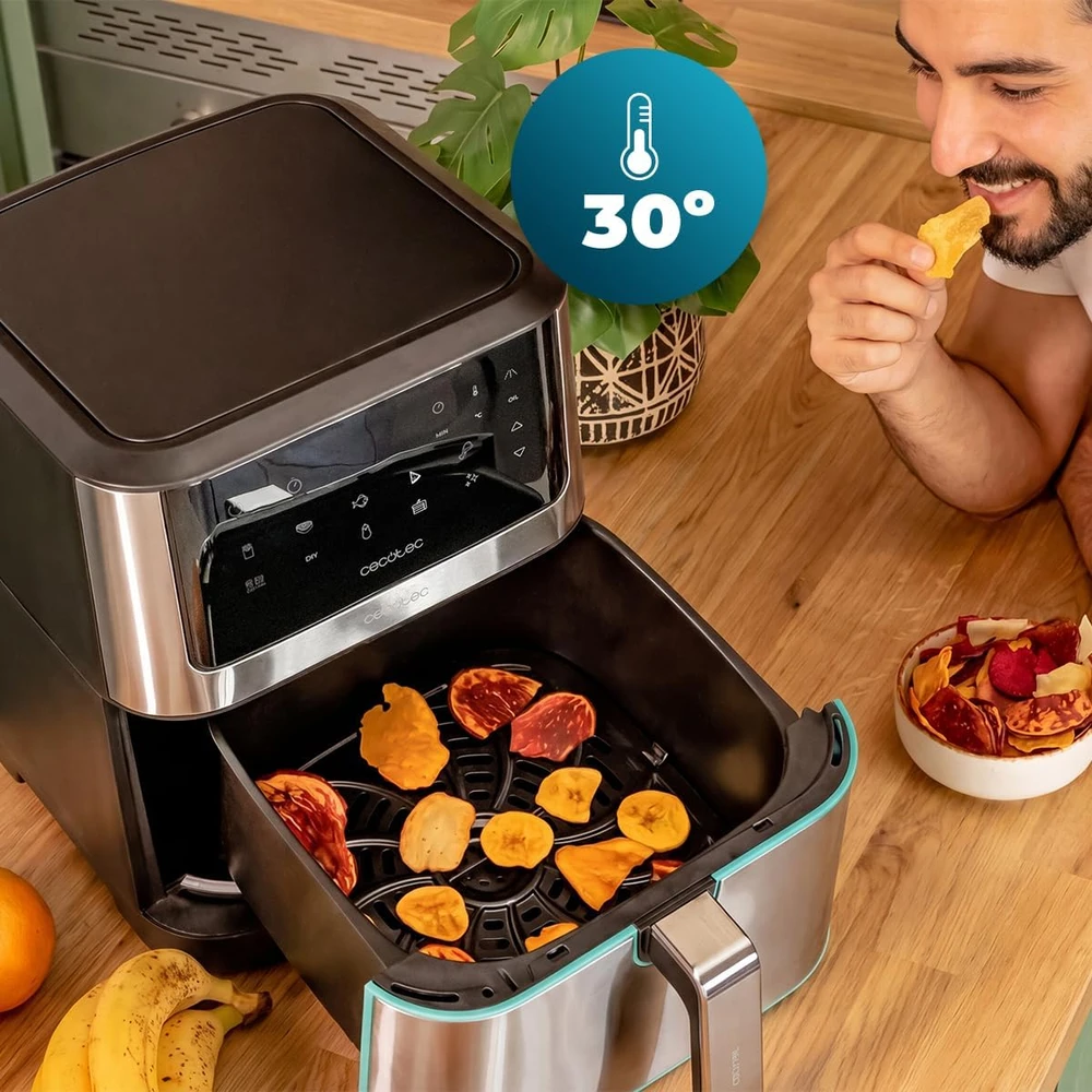 Cecotec karšto oro gruzdintuvė Cecofry Supreme 8000 Hot, 8 l, 1800 W, jutiklinis valdymas