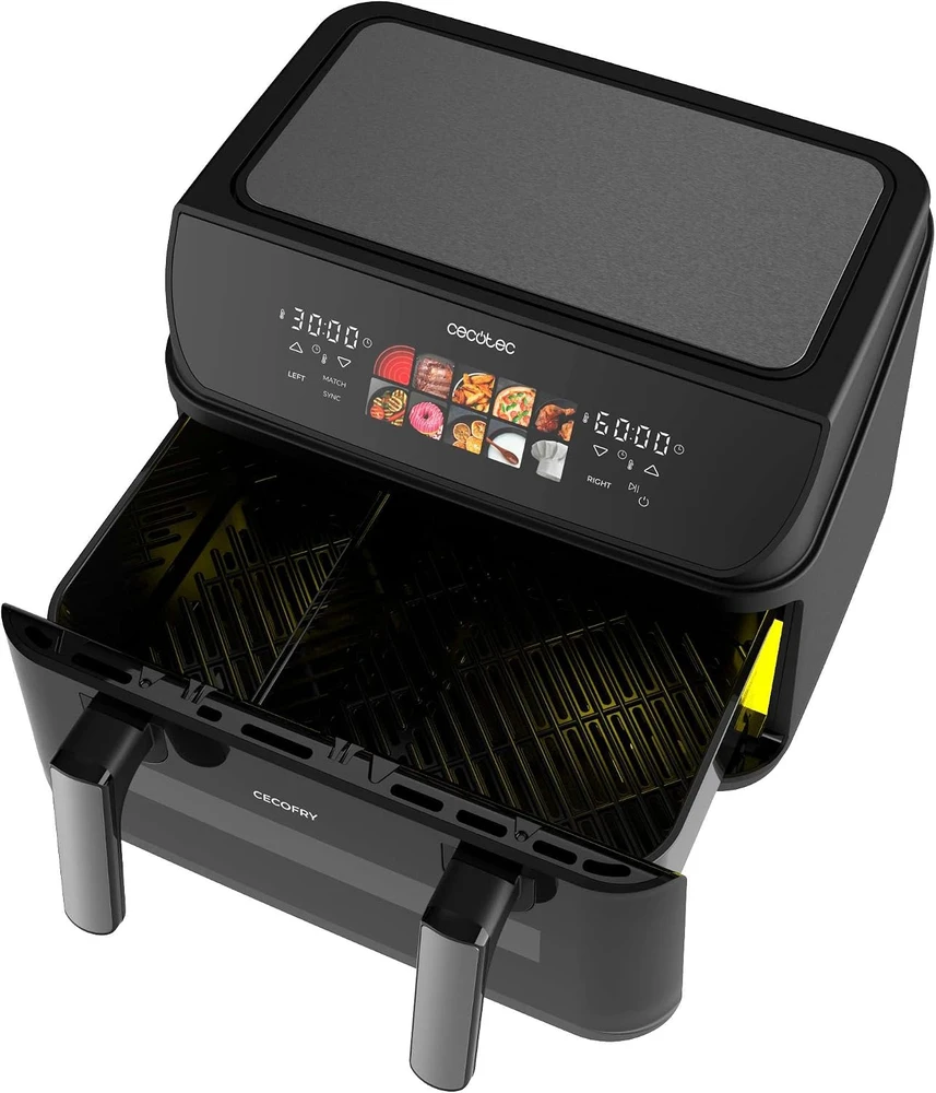 Cecotec karšto oro gruzdintuvė Cecofry&Grilis Duoheat 10000, 10 l, 2800 W