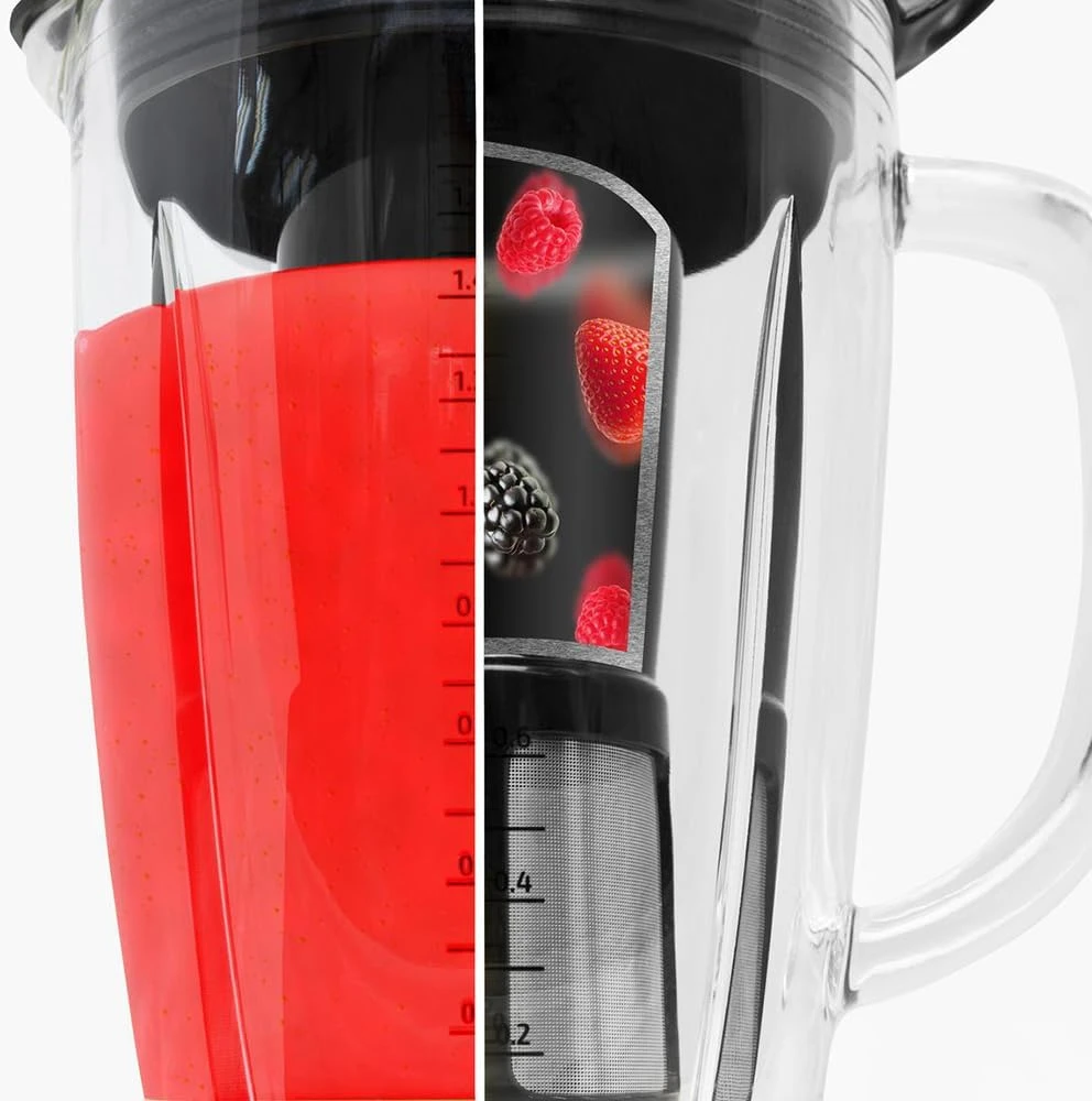 Cecotec kokteilinė Power Juodas Titanium 2500MAX Spatula, 2500 W, 1.8 l, 5 greičiai