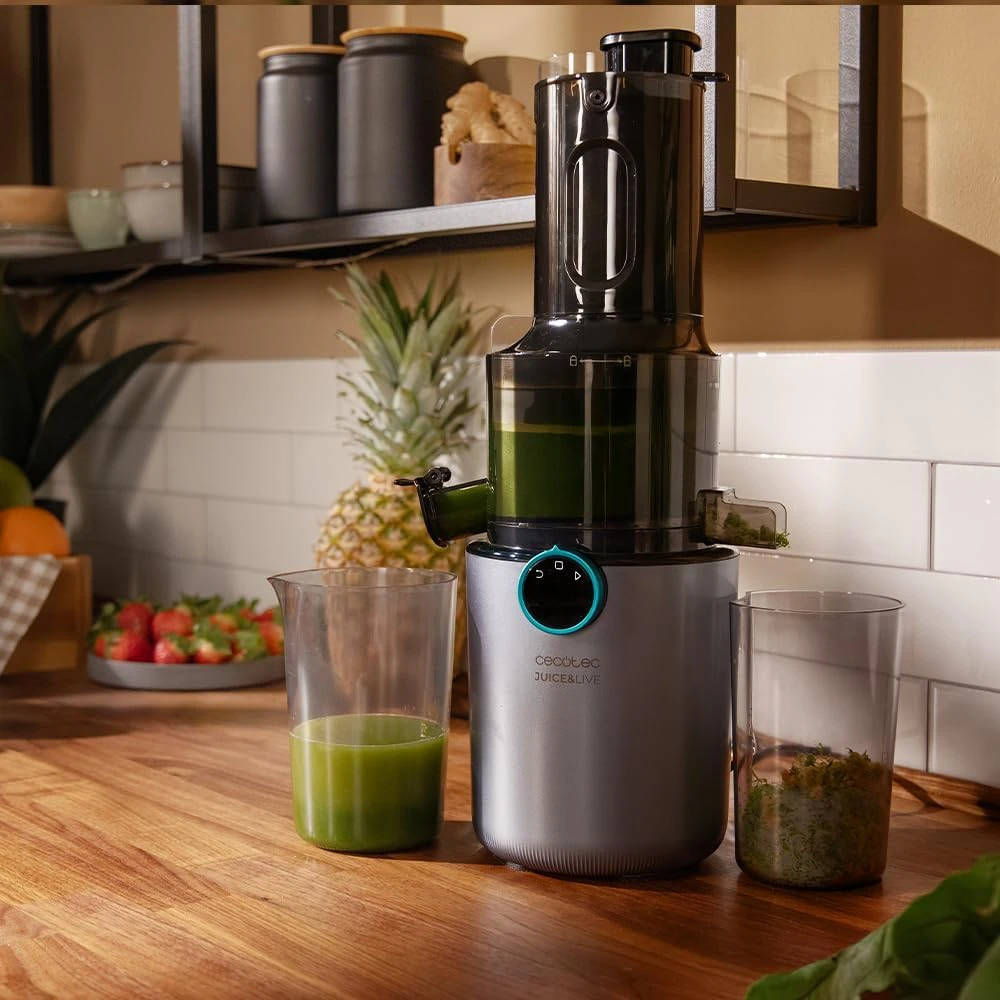 Cecotec lėtaeigė sulčiaspaudė, 200 W, 55 aps./min, nerūdijančio plieno, Juice&Live 1500 Slim