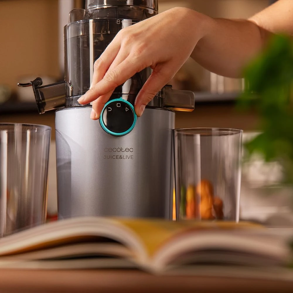 Cecotec lėtaeigė sulčiaspaudė, 200 W, 55 aps./min, nerūdijančio plieno, Juice&Live 1500 Slim