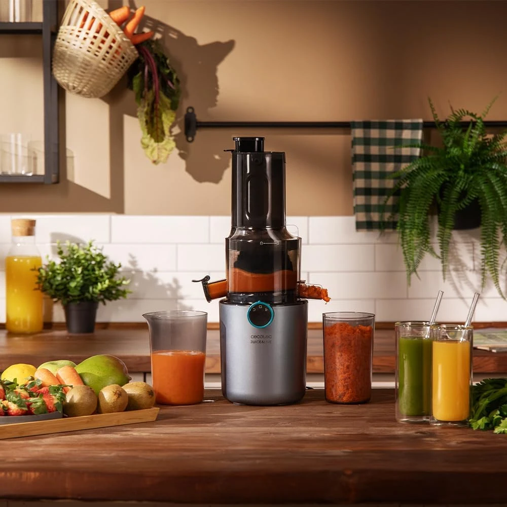 Cecotec lėtaeigė sulčiaspaudė, 200 W, 55 aps./min, nerūdijančio plieno, Juice&Live 1500 Slim