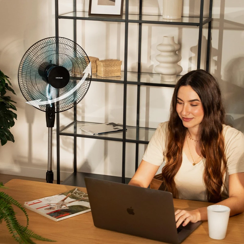 Cecotec pastatomas ventiliatorius, 56 W, 40 cm skersmuo, 3 greičiai, EnergySilence 515 WindLite Pro