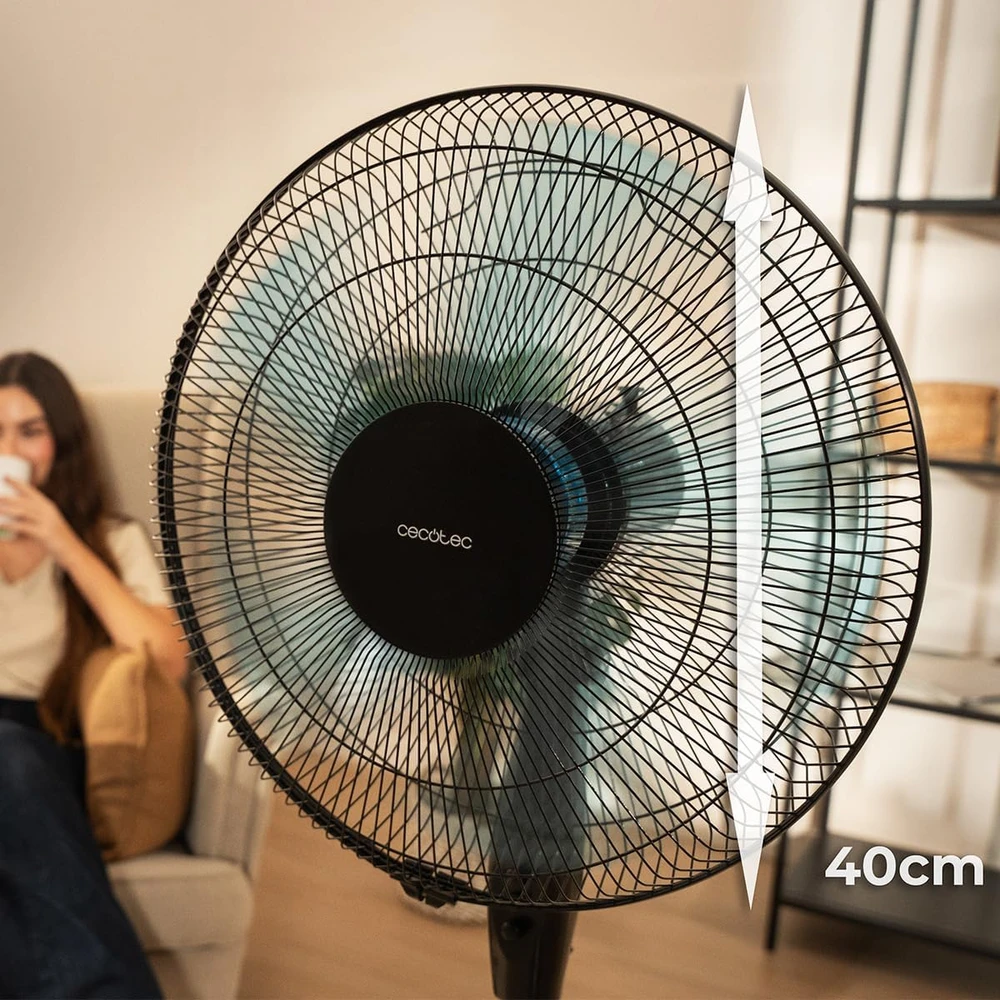 Cecotec pastatomas ventiliatorius, 56 W, 40 cm skersmuo, 3 greičiai, EnergySilence 515 WindLite Pro