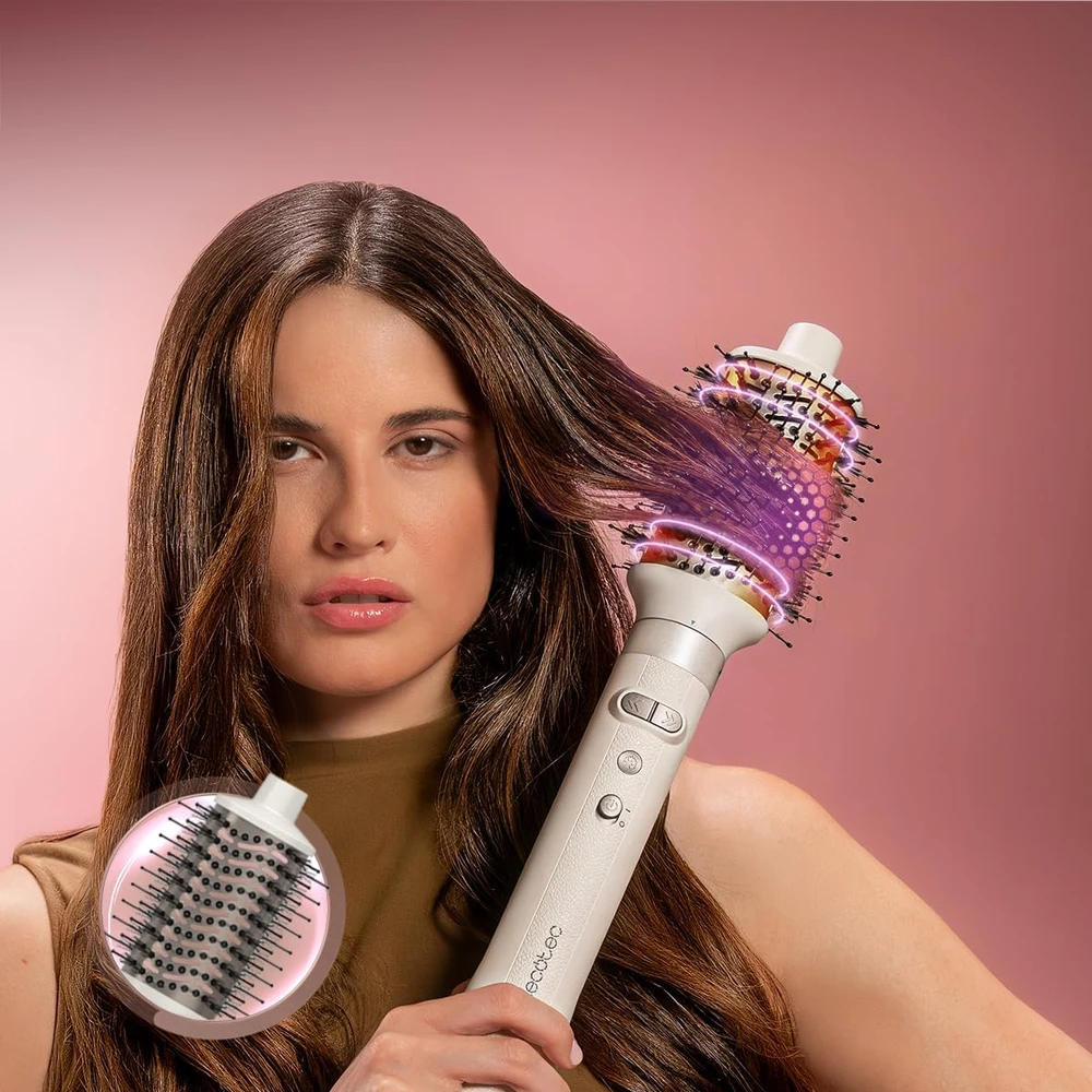 Cecotec plaukų formavimo šepetys 8 viename, 1500 W, CeramicCare 8in1 AirGlam Gyro