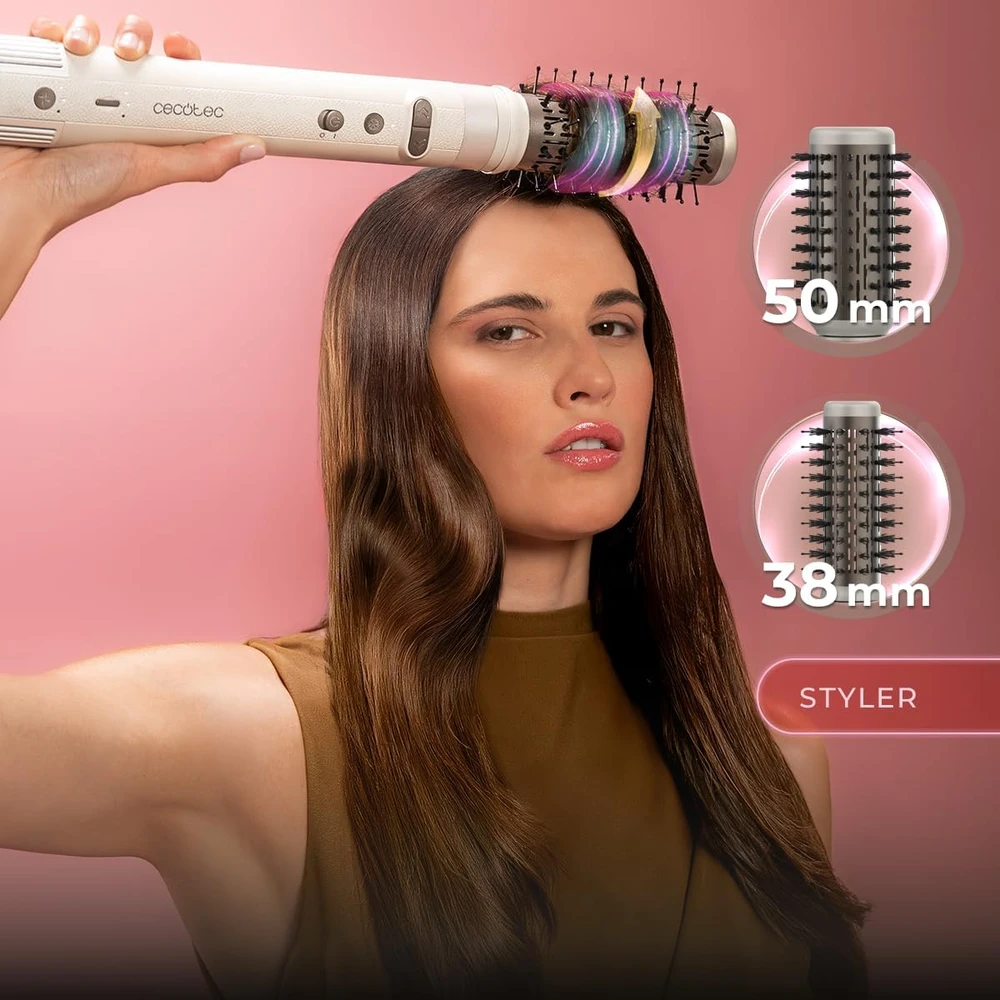 Cecotec plaukų formavimo šepetys 8 viename, 1500 W, CeramicCare 8in1 AirGlam Gyro