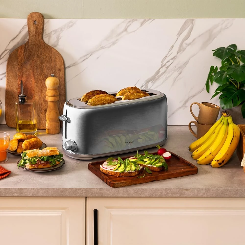 Cecotec skrudintuvas Toast & Taste 4 Retro, 1630 W, 2 platūs lizdai, 03207