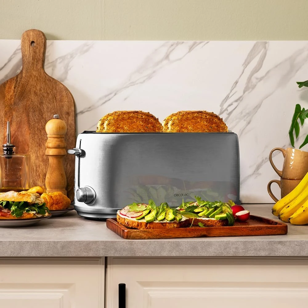 Cecotec skrudintuvas Toast & Taste 4 Retro, 1630 W, 2 platūs lizdai, 03207