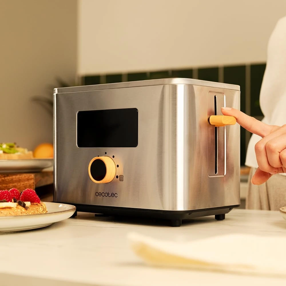 Cecotec vertikalus skrudintuvas Touch&Toast Double 950 W su jutikliniu ekranu, 04843