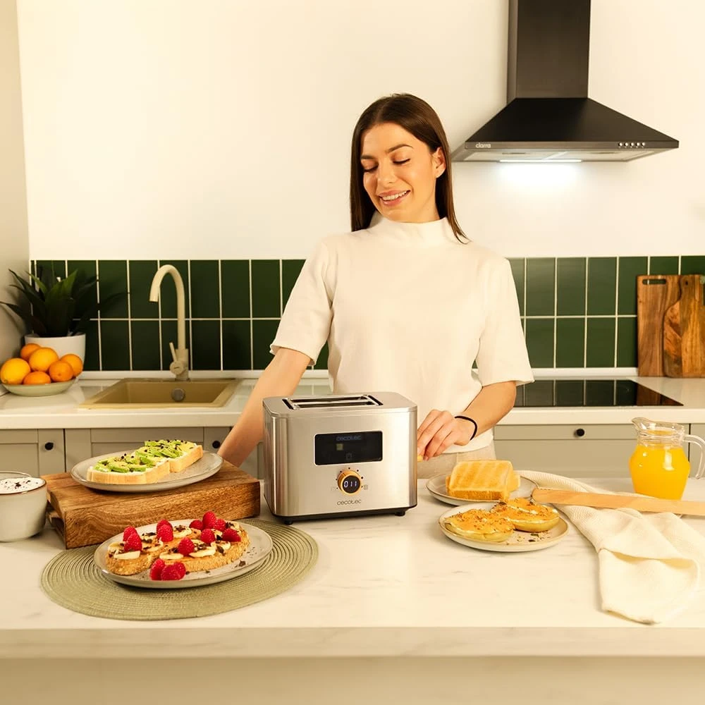 Cecotec vertikalus skrudintuvas Touch&Toast Double 950 W su jutikliniu ekranu, 04843
