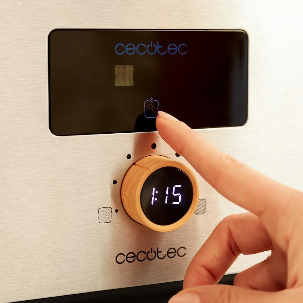 Cecotec vertikalus skrudintuvas Touch&Toast Double 950 W su jutikliniu ekranu, 04843