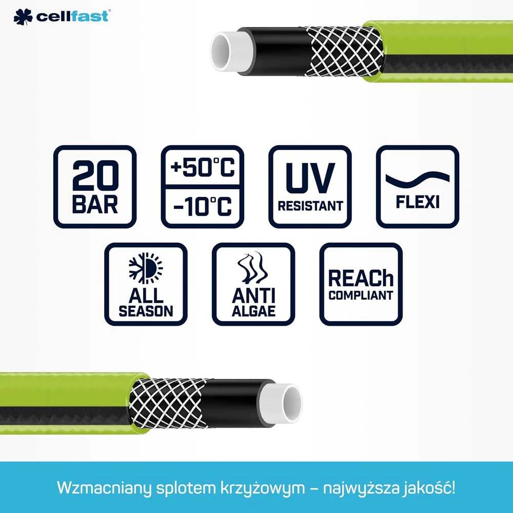 Cellfast C.ŽALIA ŽARNA. QUATTRO 1/2" 25m