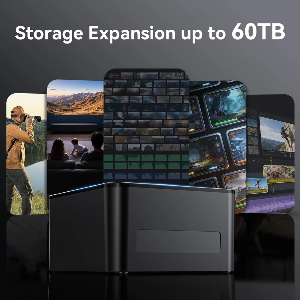 cenmate 3 vietų SATA HDD/SSD prijungimo stotelė USB 3.0, 60 TB, 637U3-5G
