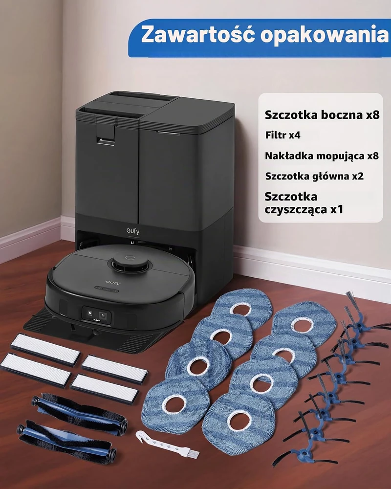 CHIKIXSON atsarginių dalių rinkinys robotui dulkių siurbliui eufy X10 Pro Omni, modelis x10