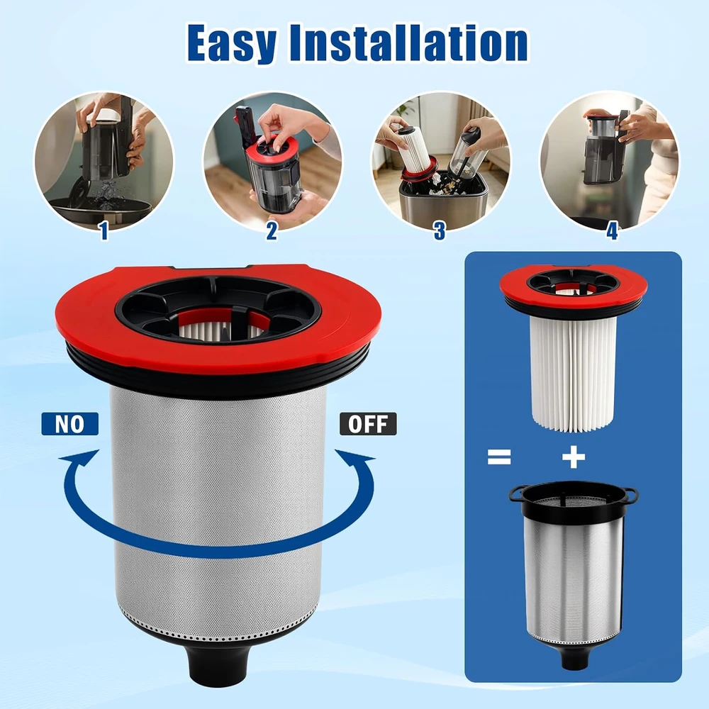 Chuancheng HEPA filtrų rinkinys Bosch Unlimited 9 ir 10 dulkių siurbliams 12050162