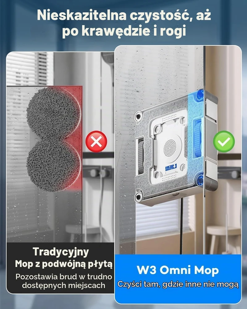 Chuancheng keičiamos valymo šluostės su laikikliais ECOVACS WINBOT W3 Omni robotui, 2 vnt.