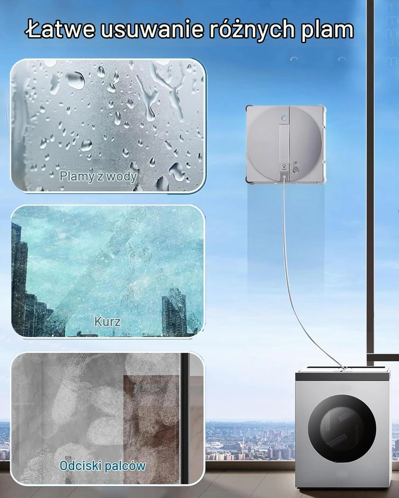 Chuancheng keičiamos valymo šluostės su laikikliais ECOVACS WINBOT W3 Omni robotui, 2 vnt.