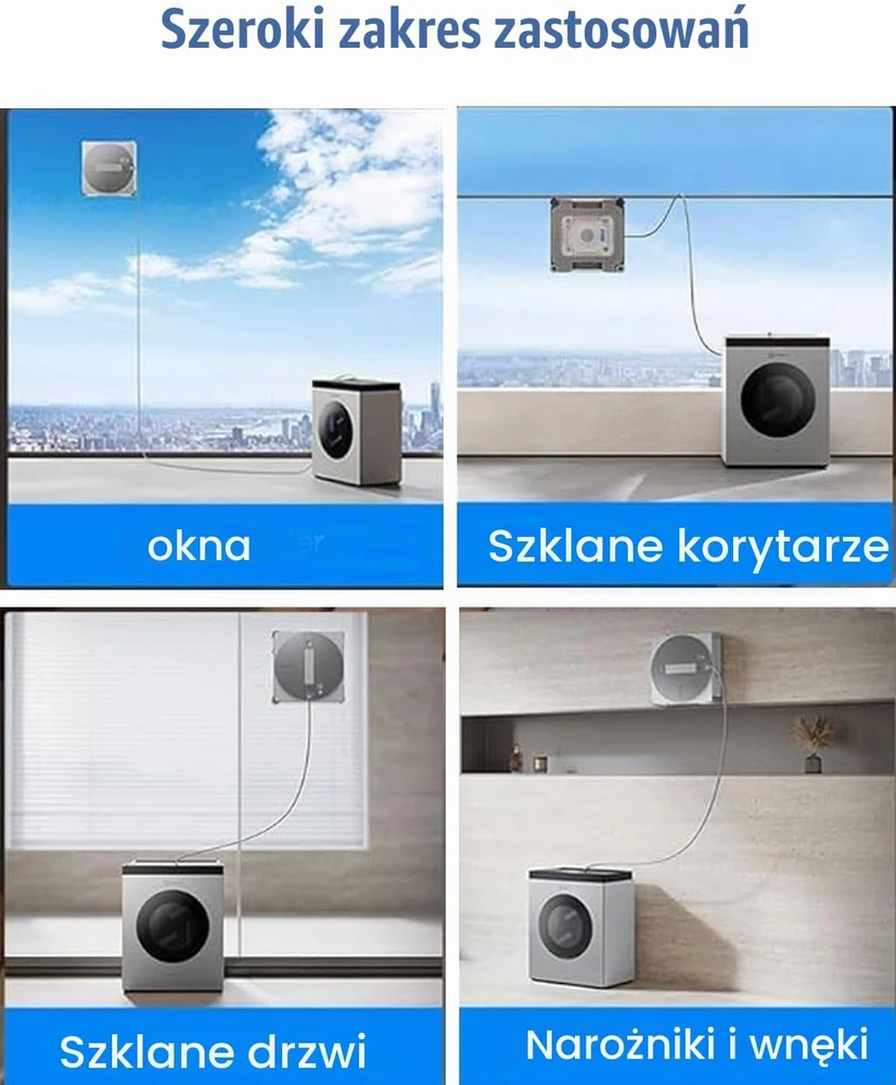 Chuancheng keičiamos valymo šluostės su laikikliais ECOVACS WINBOT W3 Omni robotui, 2 vnt.