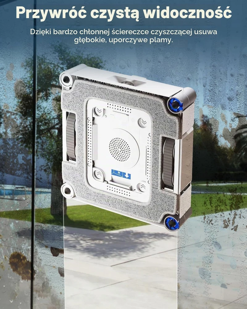 Chuancheng keičiamos valymo šluostės su laikikliais ECOVACS WINBOT W3 Omni robotui, 2 vnt.