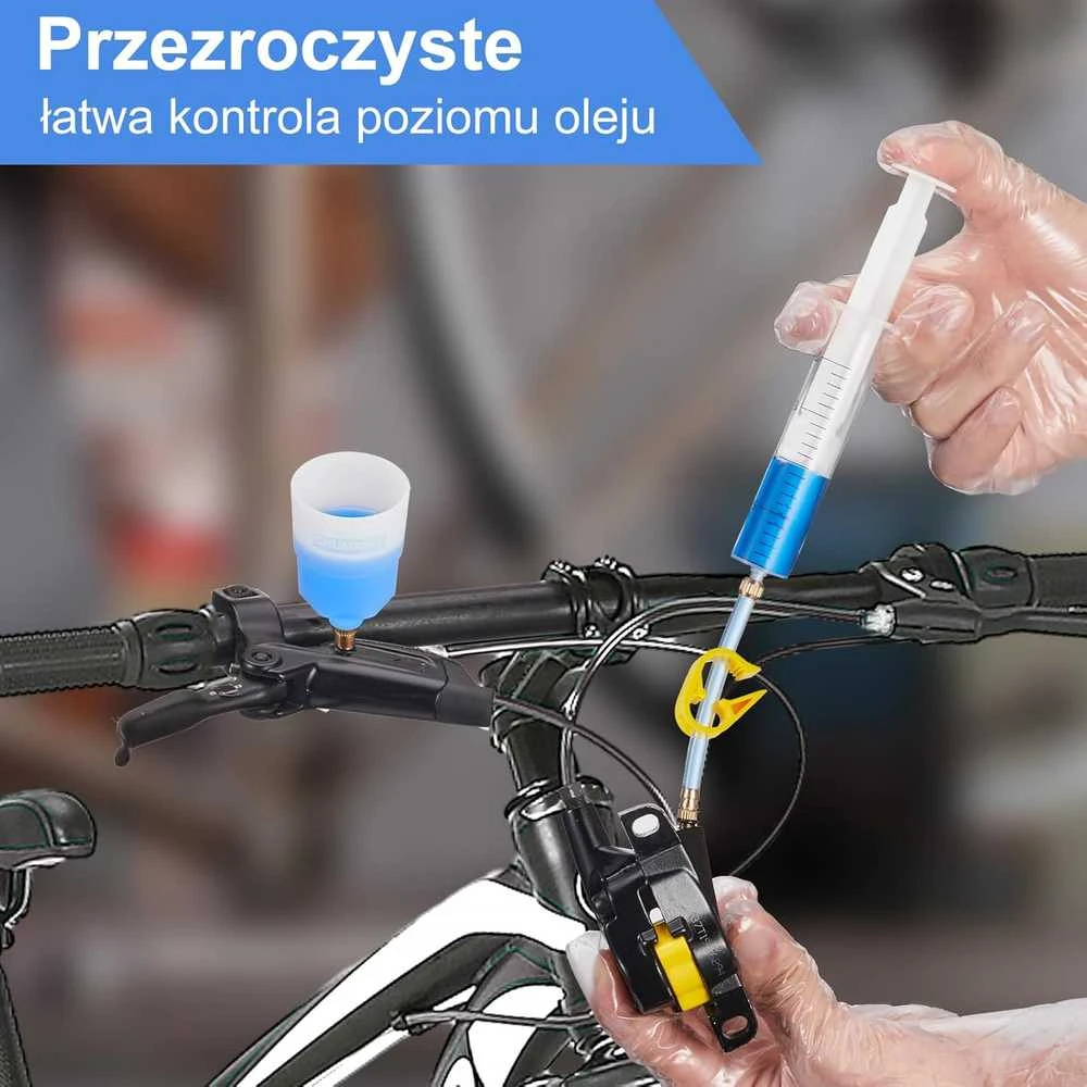 CHUMXINY diskinės stabdžių sistemos nuorinimo rinkinys su mineraliniu stabdžių skysčiu 120 ml