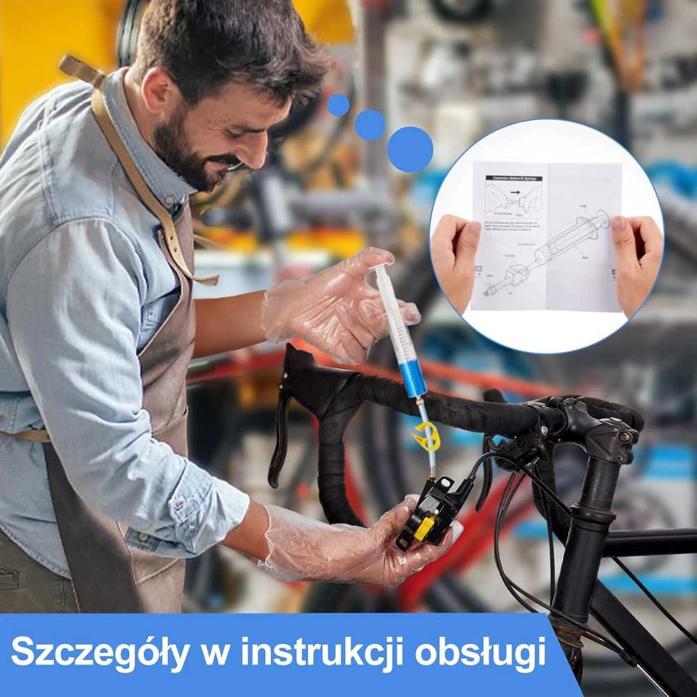 CHUMXINY diskinės stabdžių sistemos nuorinimo rinkinys su mineraliniu stabdžių skysčiu 120 ml